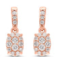 Pendientes de Oro 9K con Diamante Rosa