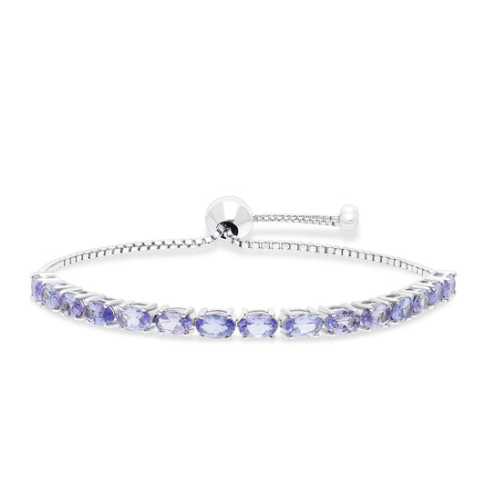 Pulsera de Plata con Tanzanita