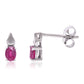 Pendientes de Plata con Rubí de Madagascar