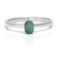 Anillo de Plata con Esmeralda de Brasil
