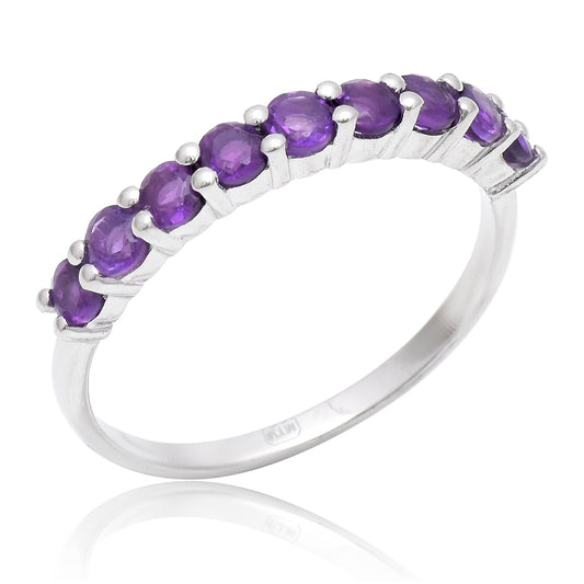 Anillo de Plata con Amatista de Marruecos