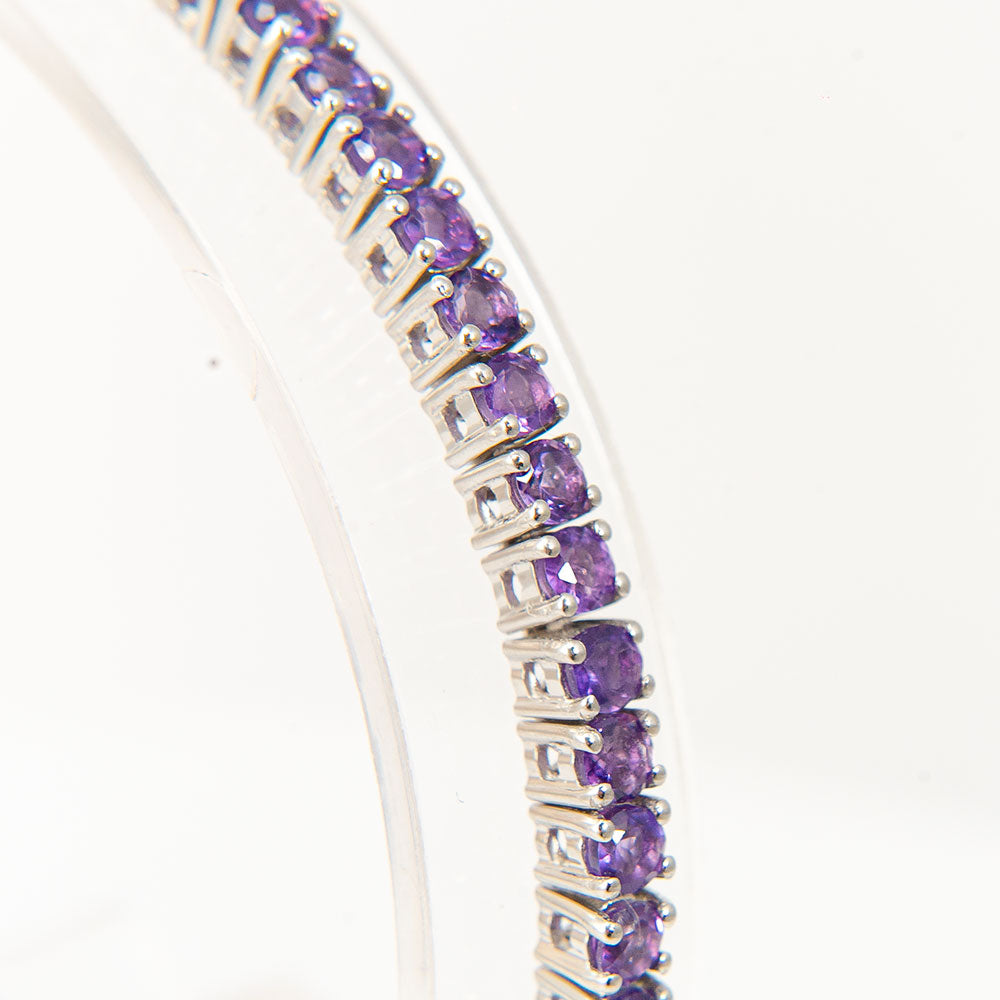 Pulsera de Plata con Amatista de Marruecos 3 