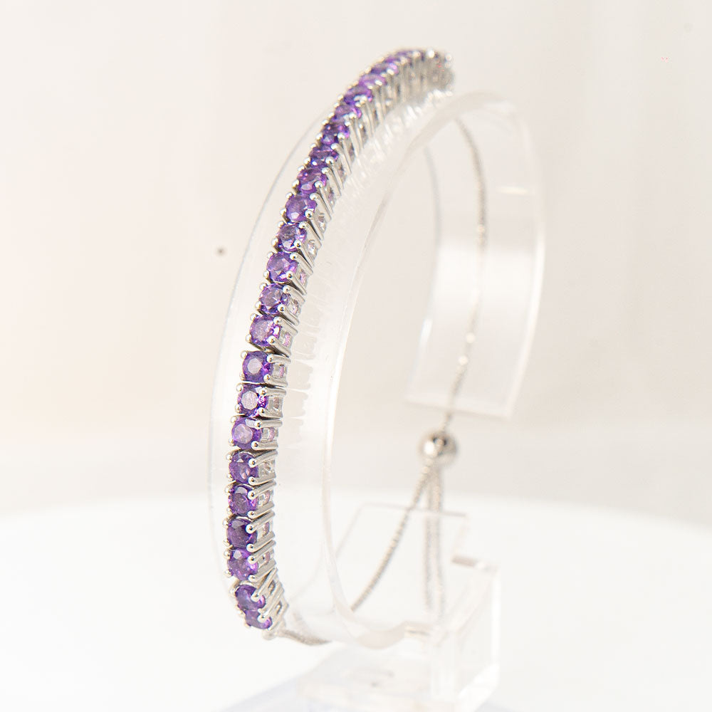 Pulsera de Plata con Amatista de Marruecos 1 