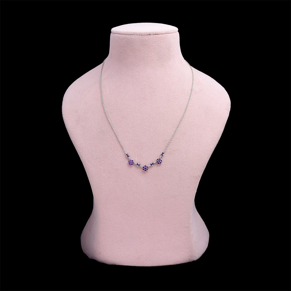 Collar de Plata con Amatista de Marruecos 1 