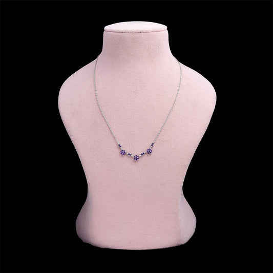 Collar de Plata con Amatista de Marruecos