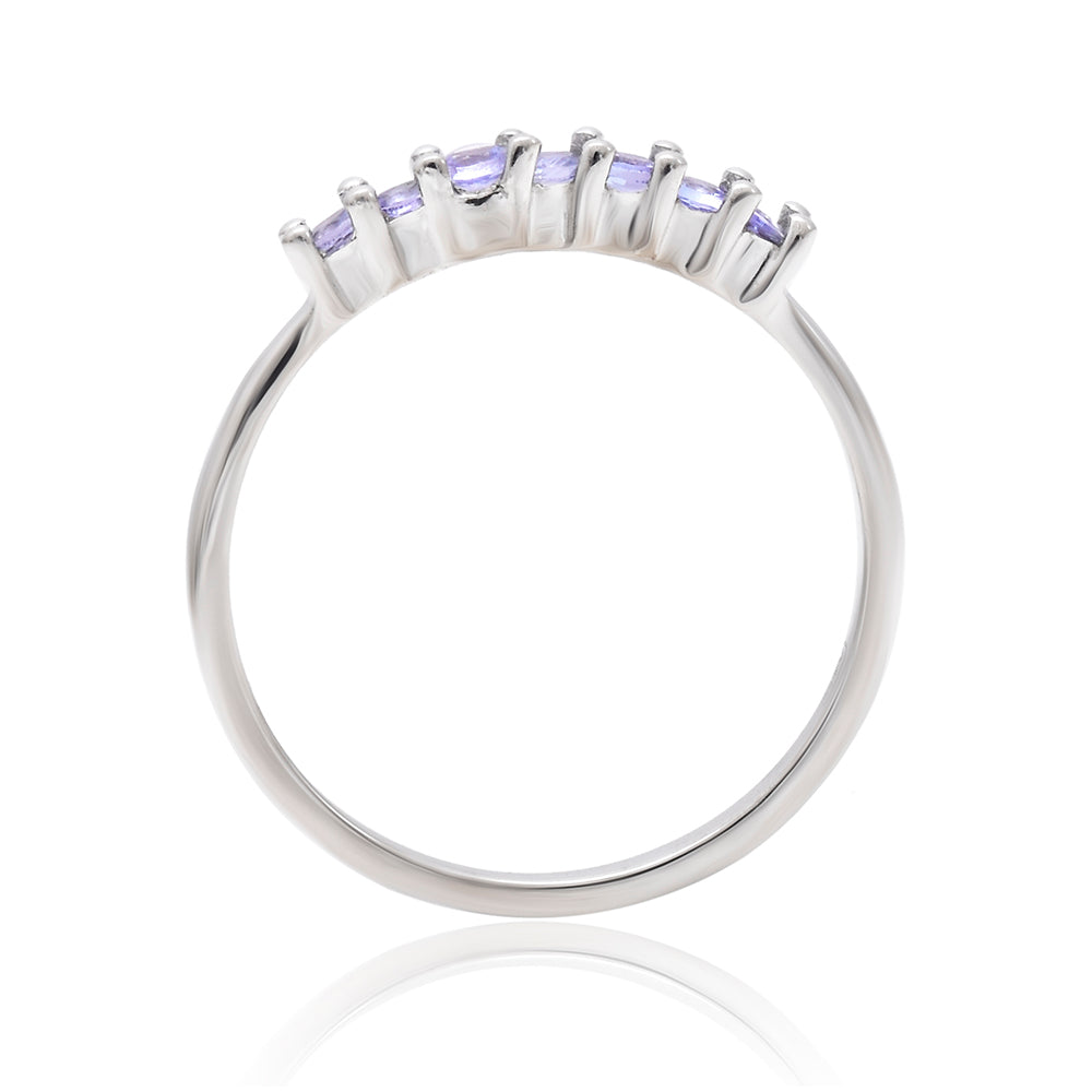 Anillo de Plata con Tanzanita AAA 3 