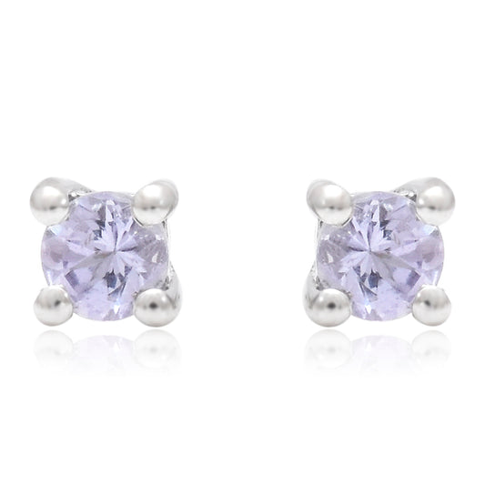 Pendientes de Plata con Tanzanita AAA