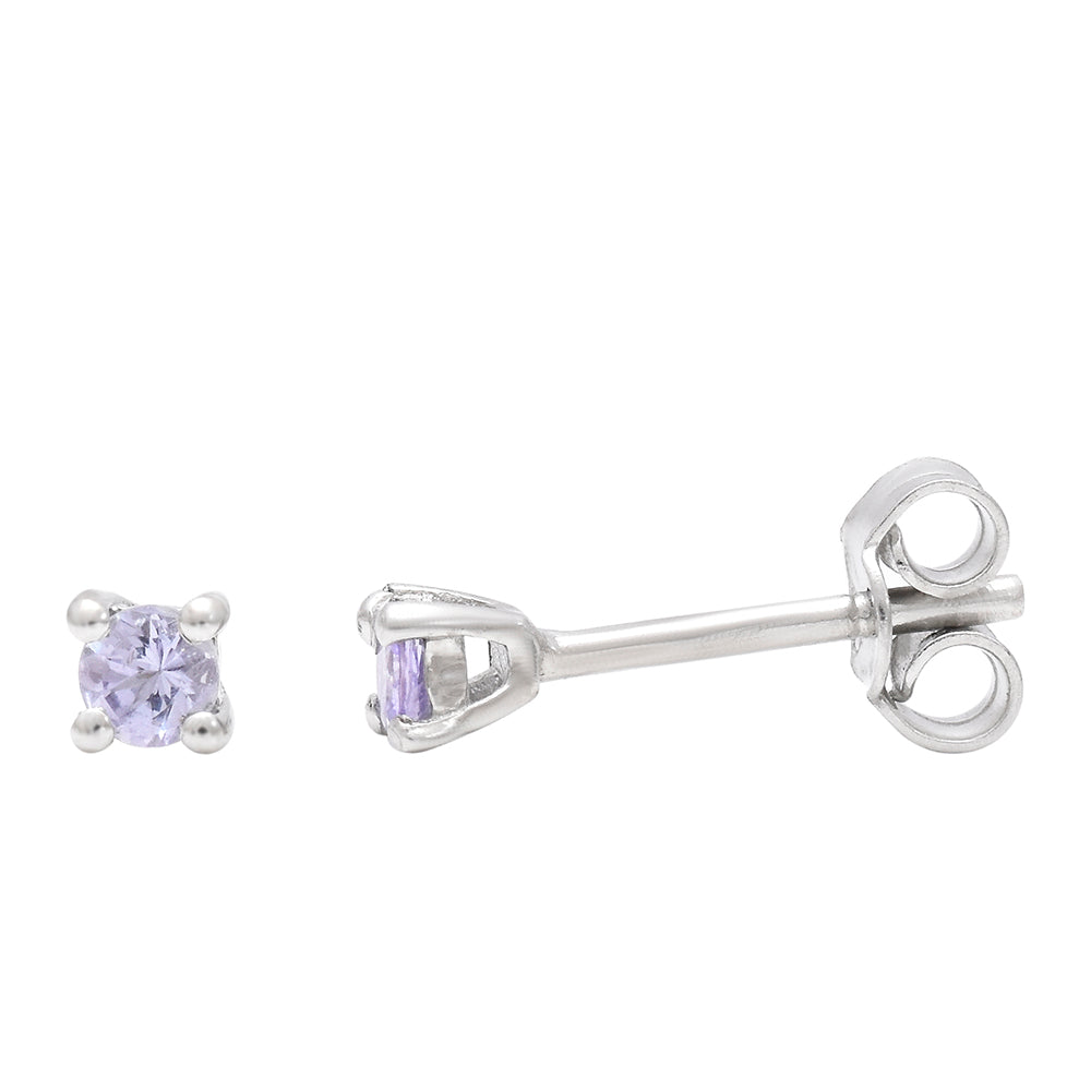 Pendientes de Plata con Tanzanita AAA 2 