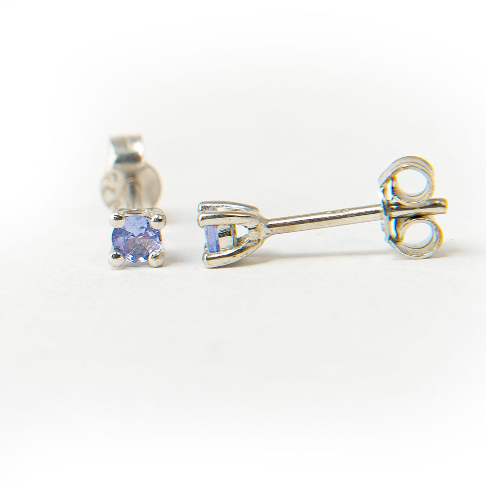 Pendientes de Plata con Tanzanita AAA 4 