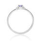 Anillo de Plata con Tanzanita AAA