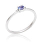 Anillo de Plata con Tanzanita AAA