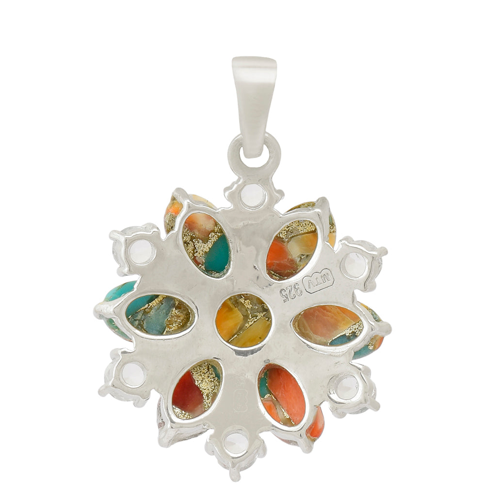 Colgante de Plata con Turquesa Ostra 4 