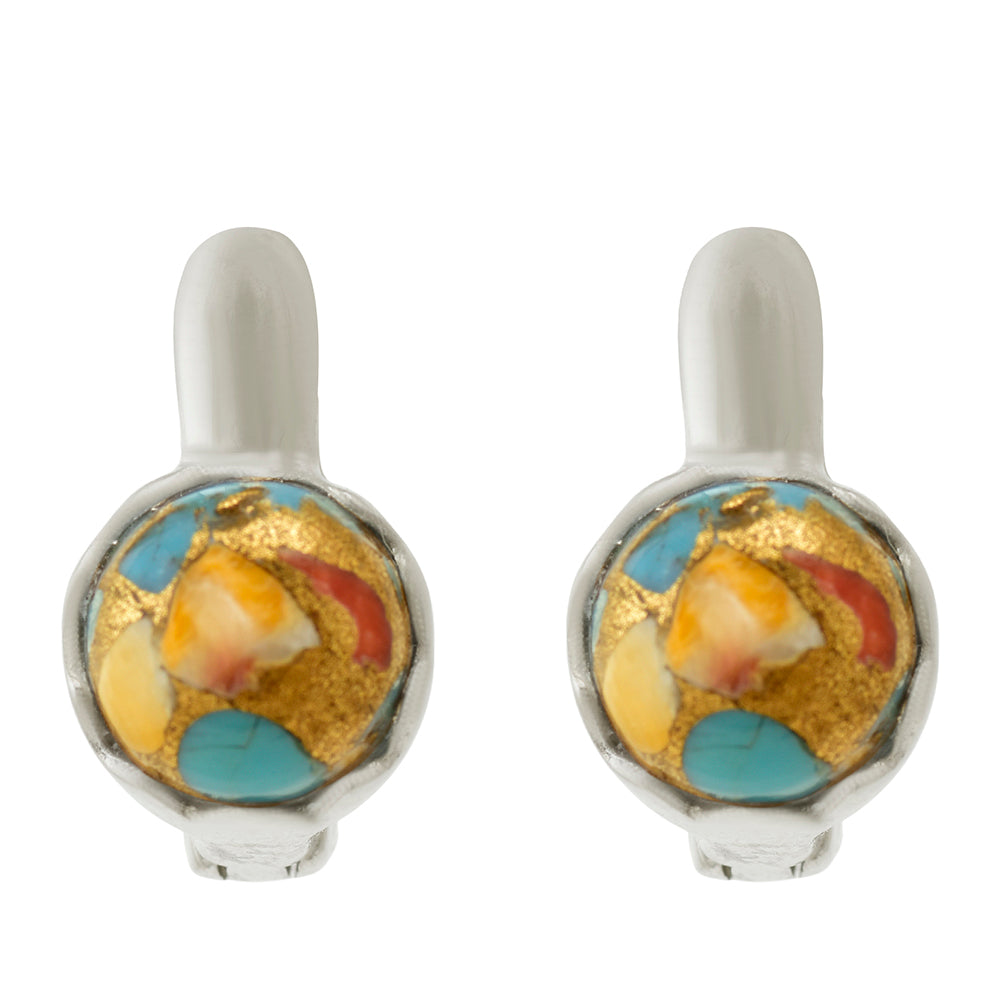 Pendientes de Plata con Turquesa Ostra