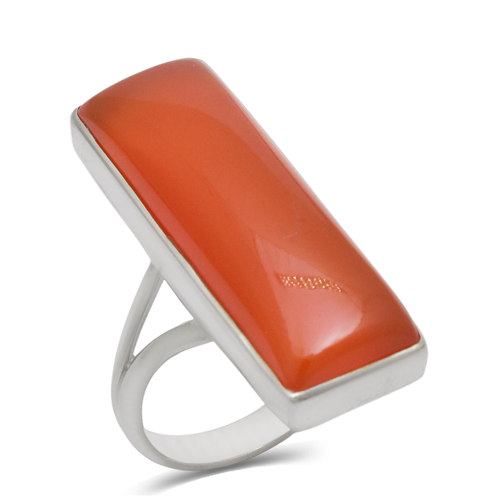 Anillo de Plata con Ágata Roja