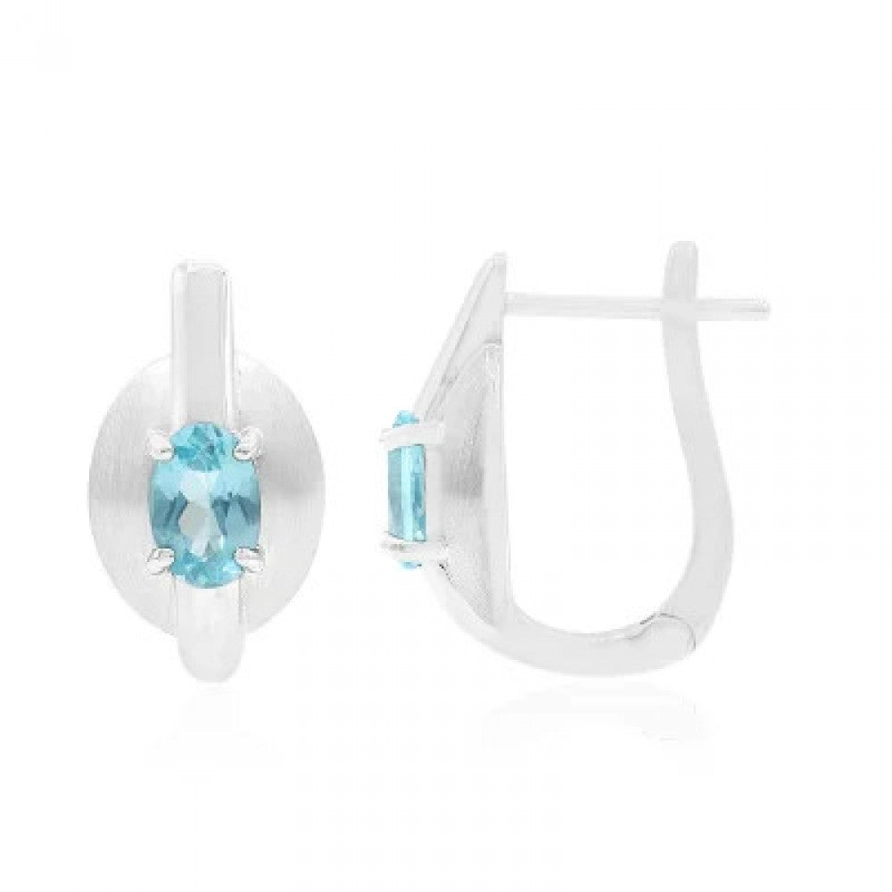 Pendientes de Plata con Ágata Roja 1 