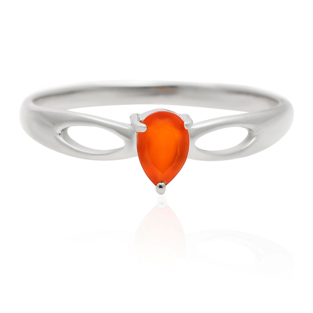 Anillo de Plata con Ágata Roja 1 