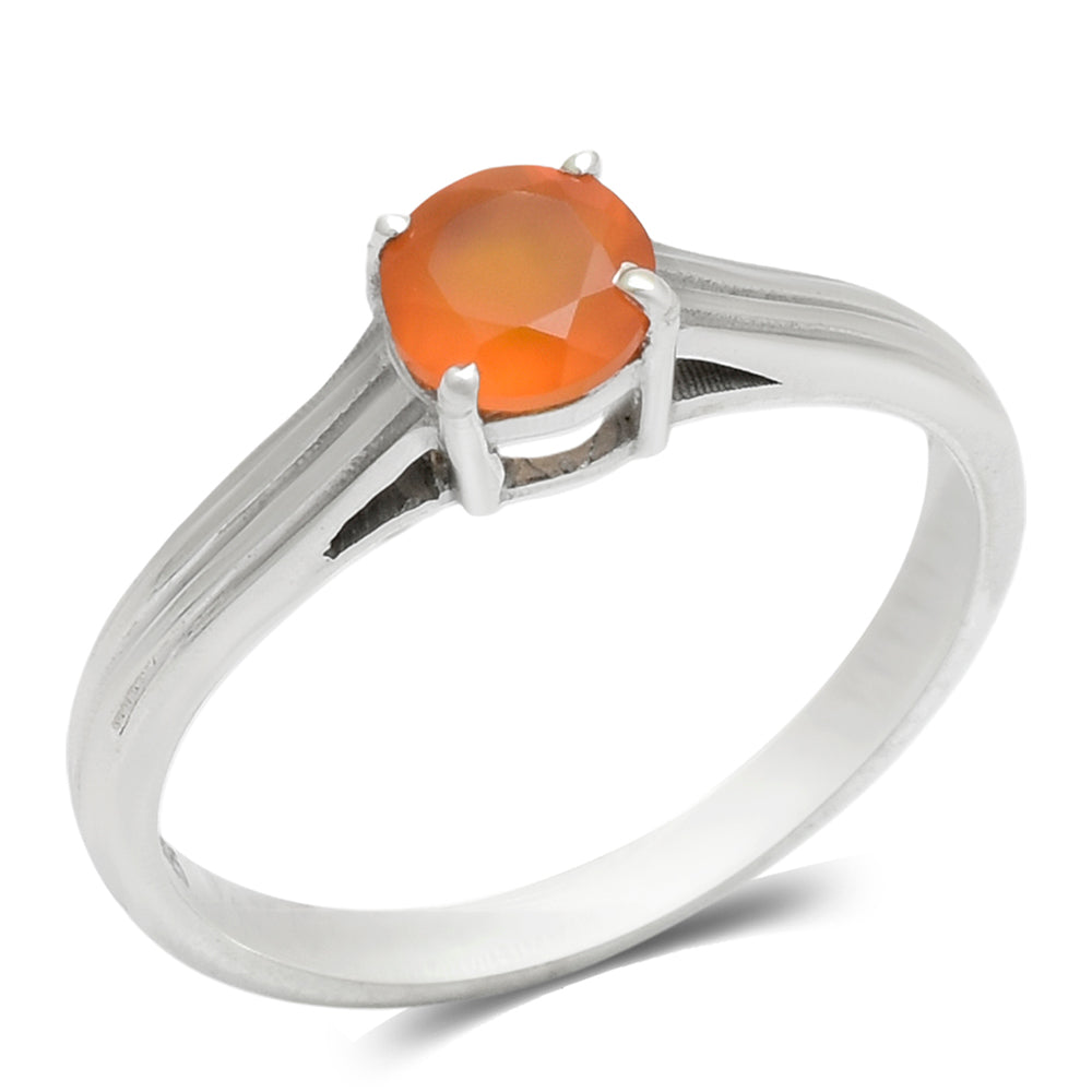 Anillo de Plata con Ágata Roja 2 
