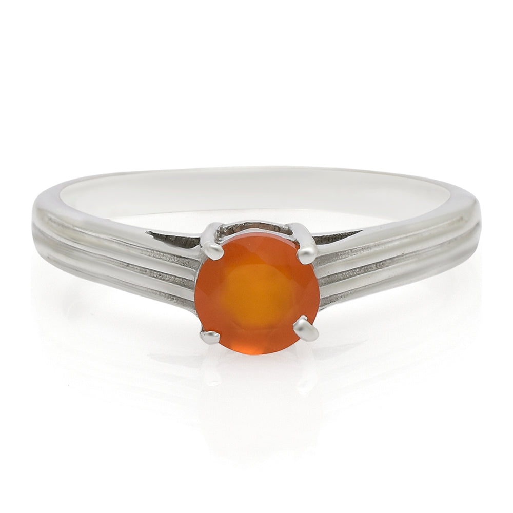 Anillo de Plata con Ágata Roja