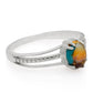 Anillo de Plata con Turquesa Ostra