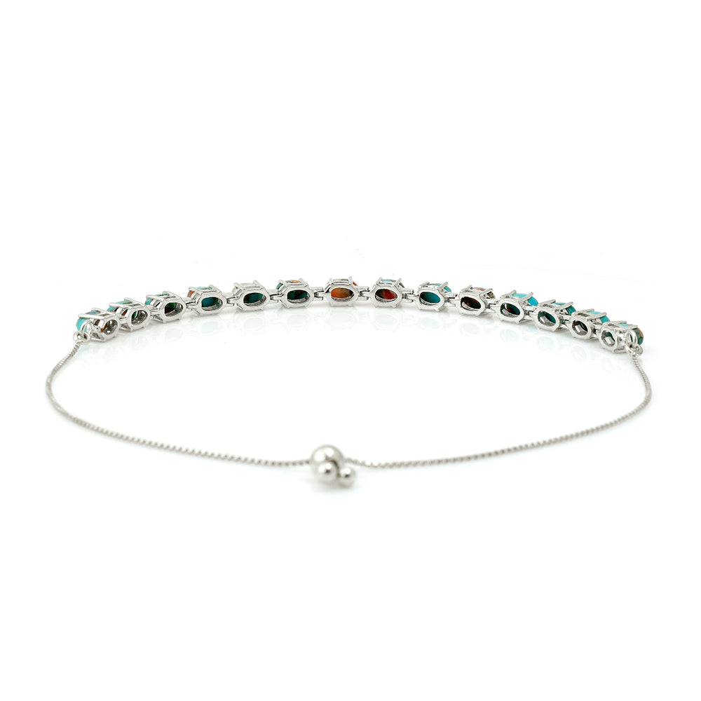 Pulsera de Plata con Turquesa Ostra 4 