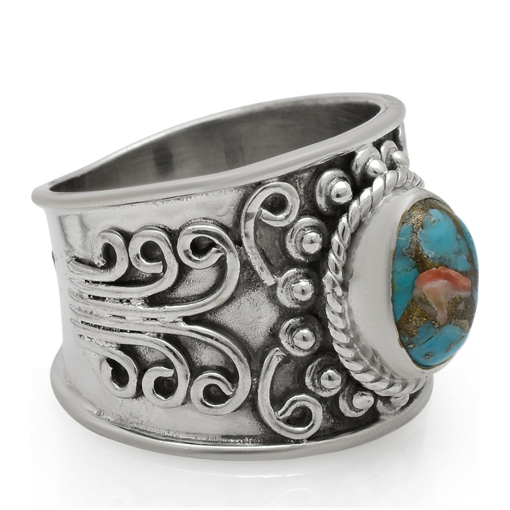 Anillo de Plata con Turquesa Ostra 3 