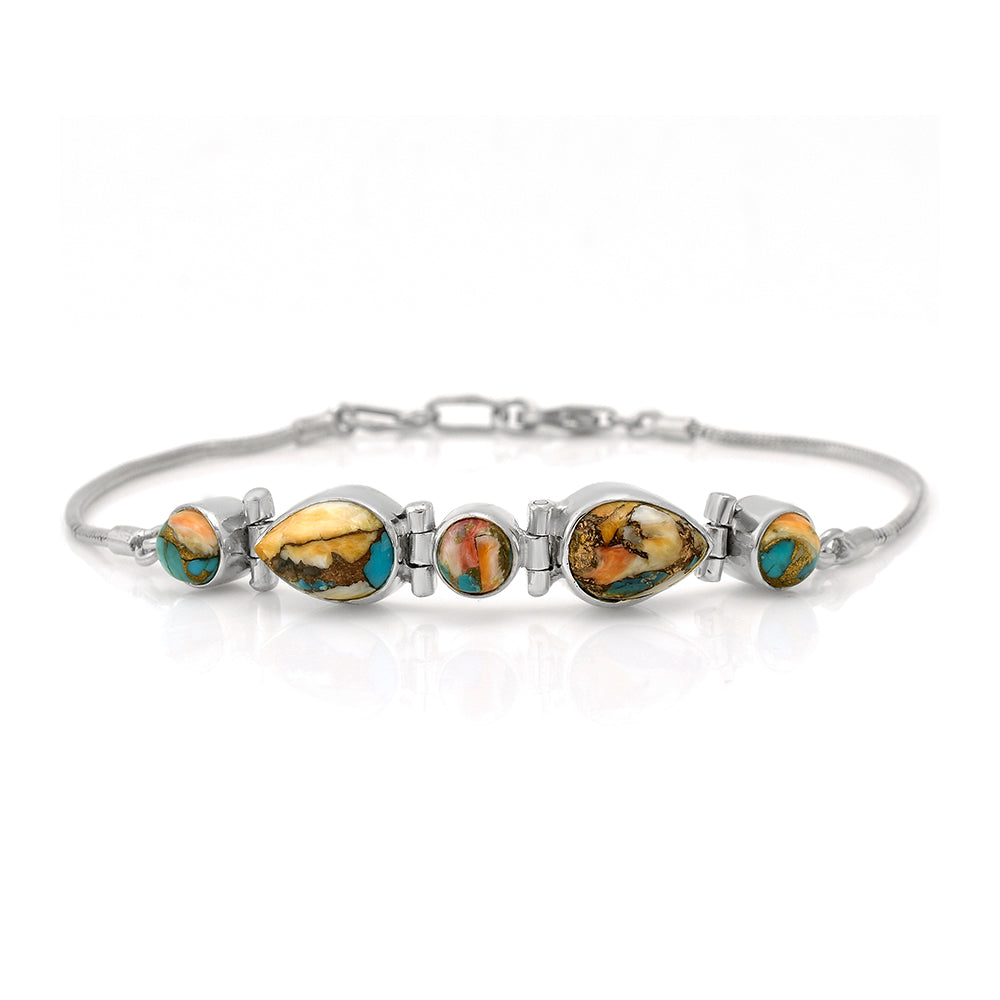 Pulsera de Plata con Turquesa Ostra