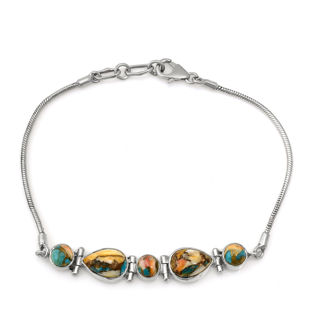 Pulsera de Plata con Turquesa Ostra