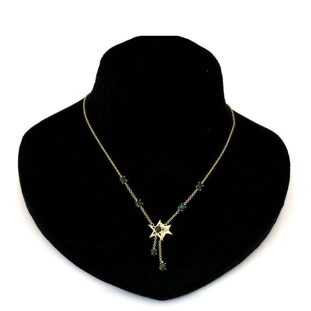 Collar de Plata Bañada en Oro con Ópalo Etíope de Lega Dembi 2 