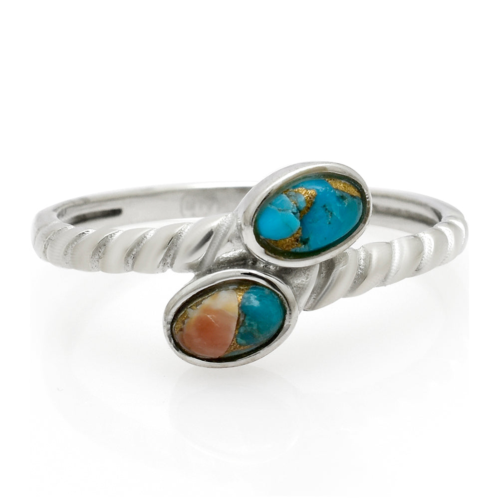Anillo de Plata con Turquesa Ostra 1 