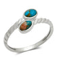 Anillo de Plata con Turquesa Ostra