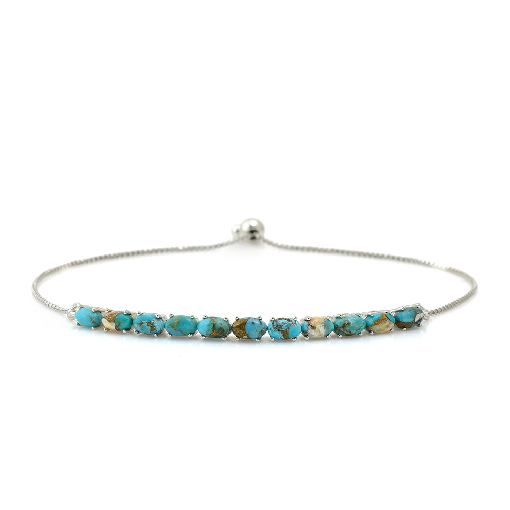Pulsera de Plata con Turquesa Ostra 1 