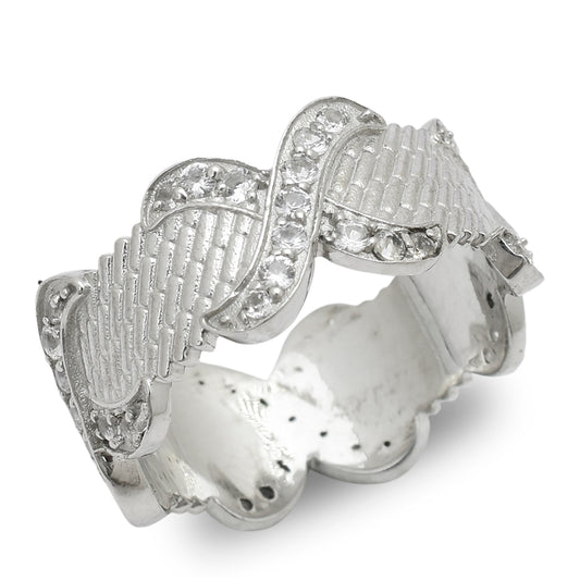 Anillo de Plata con Topacio Blanco