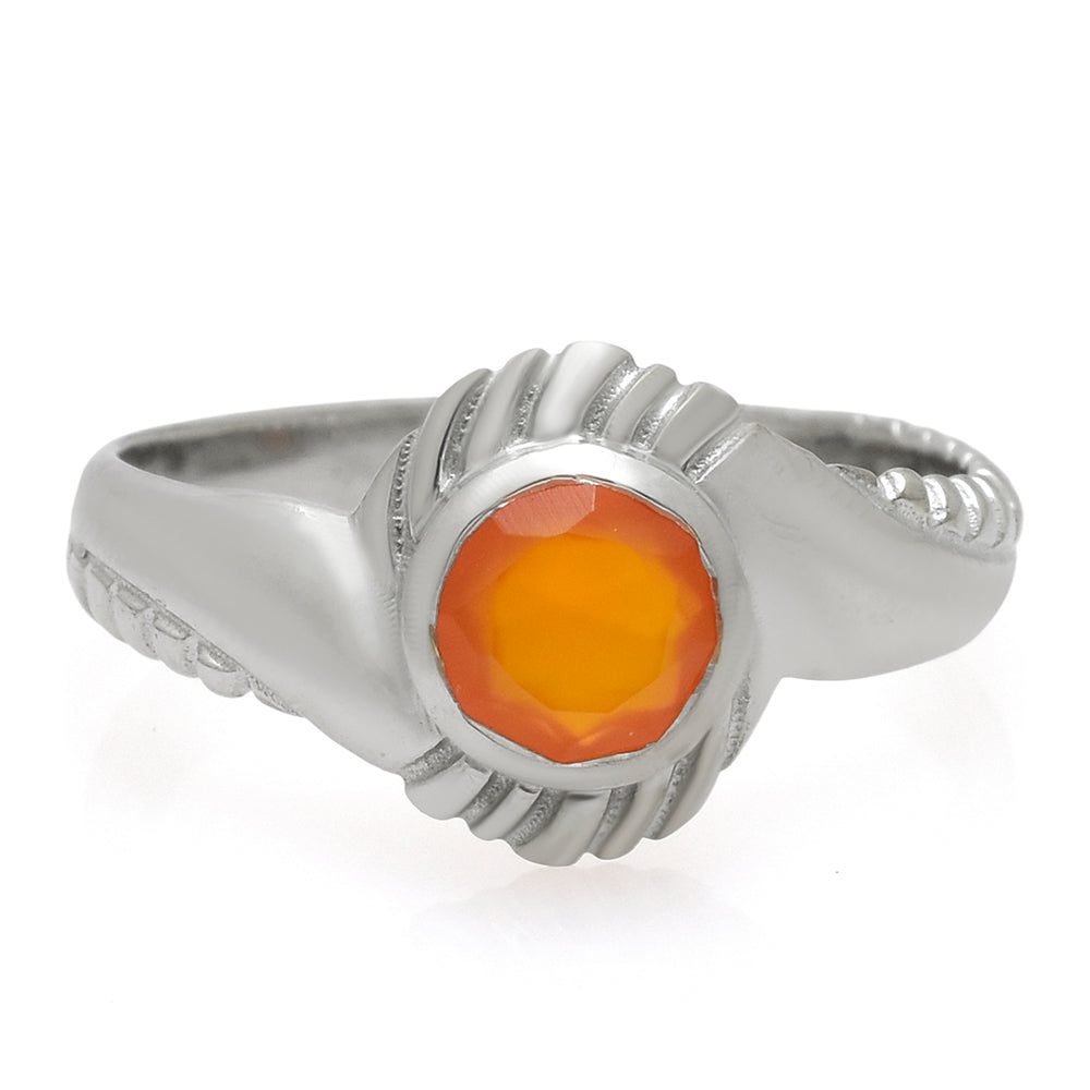 Anillo de Plata con Ágata Roja 1 
