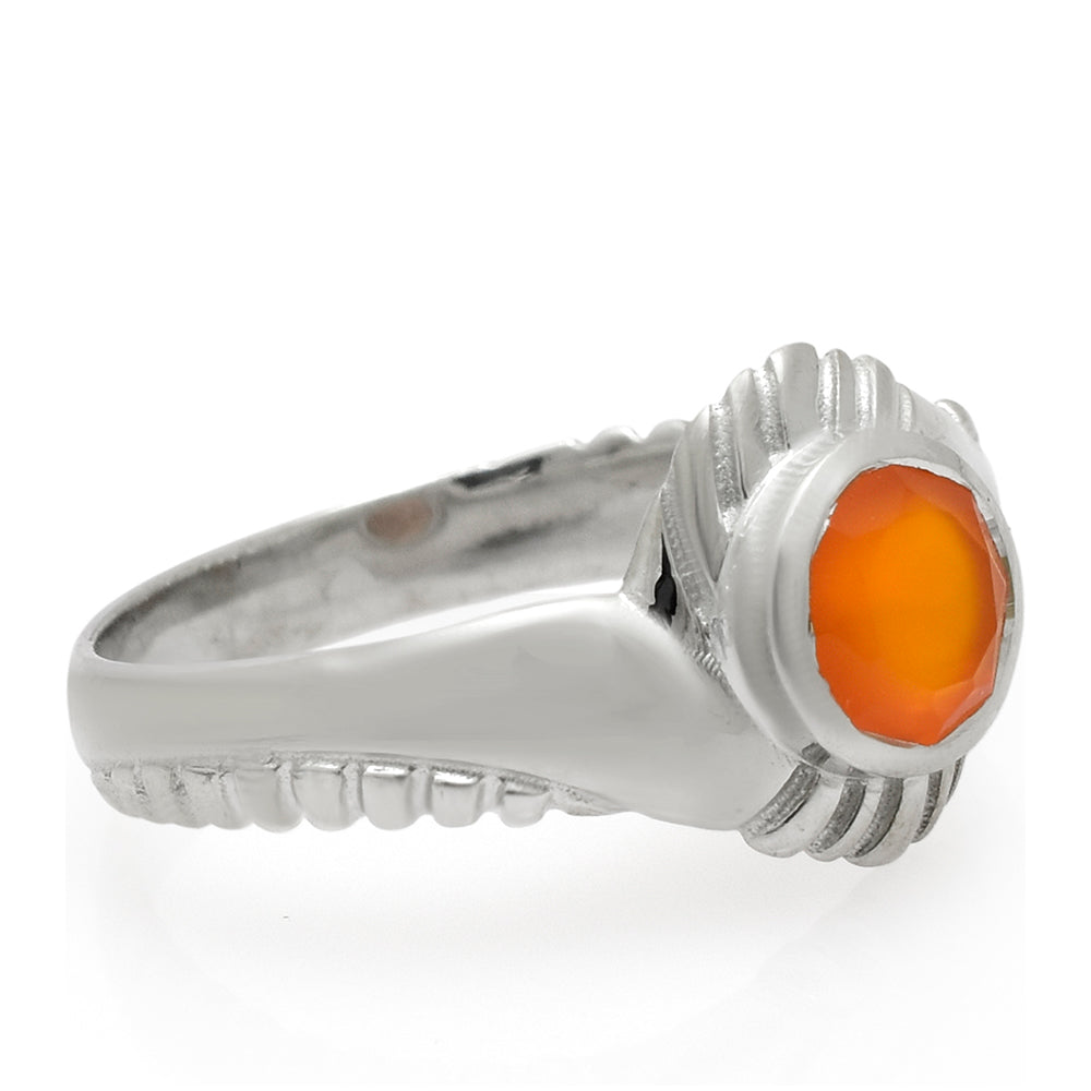 Anillo de Plata con Ágata Roja