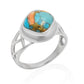 Anillo de Plata con Turquesa Ostra