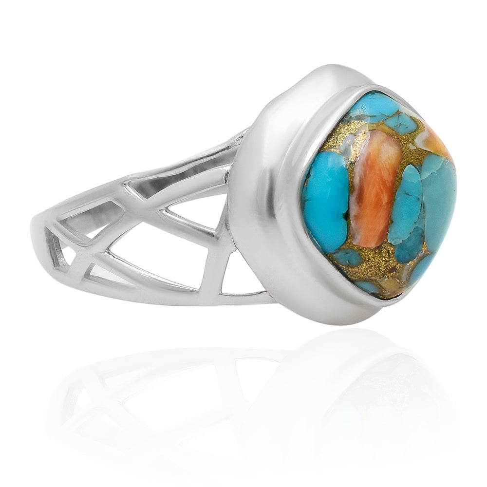 Anillo de Plata con Turquesa Ostra 3 