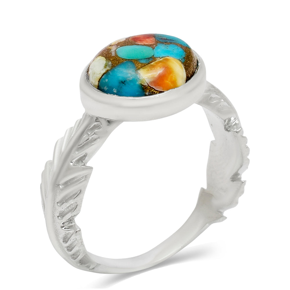 Anillo de Plata con Turquesa Ostra 2 