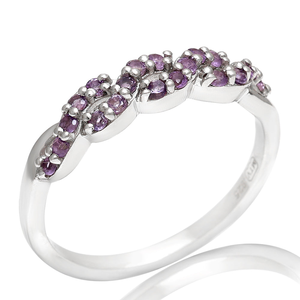 Anillo de Plata con Amatista de Brasil 7 