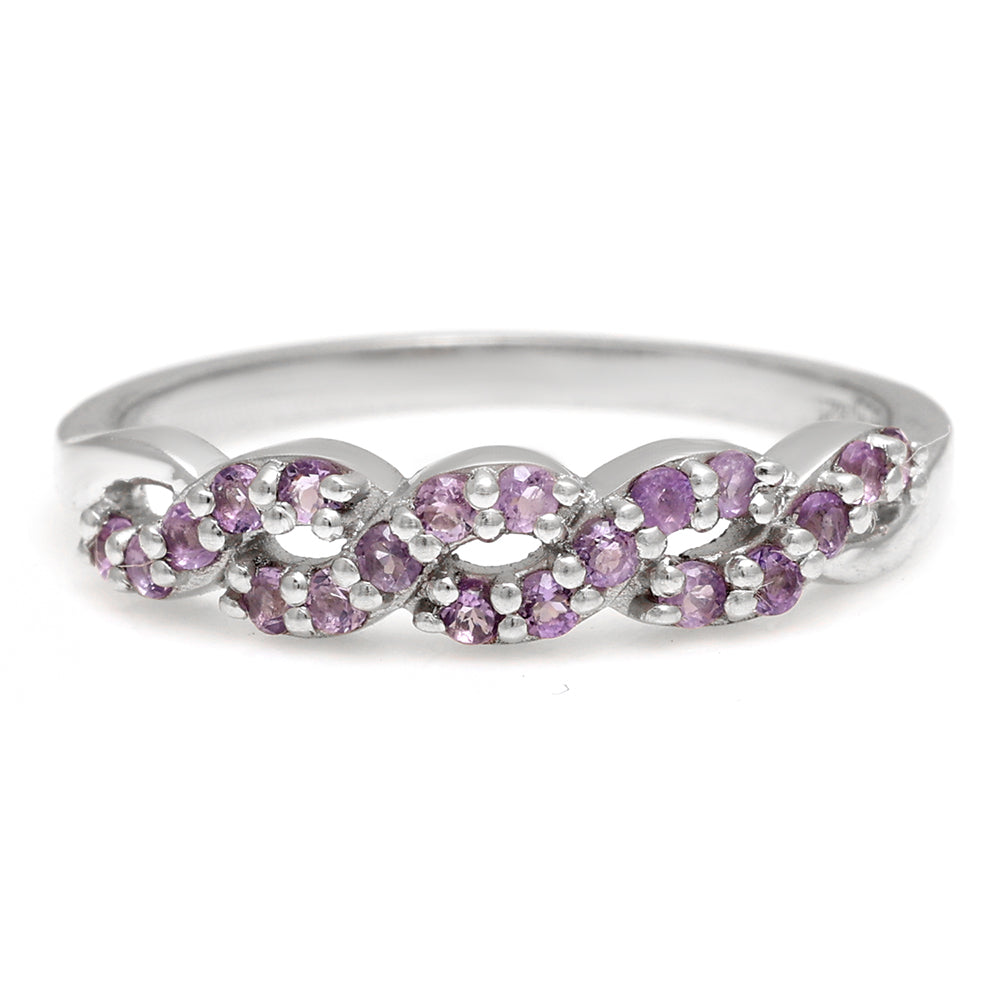 Anillo de Plata con Amatista de Brasil 1 