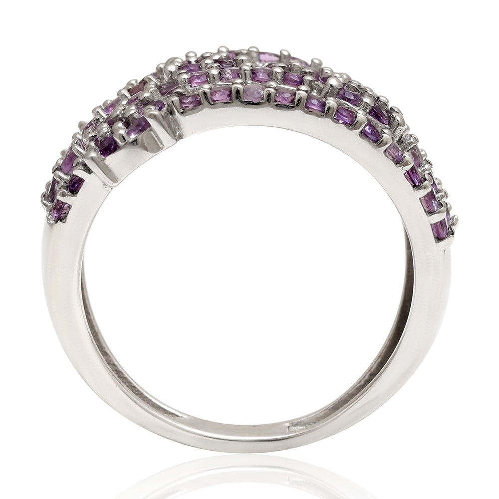 Anillo de Plata con Amatista de Brasil