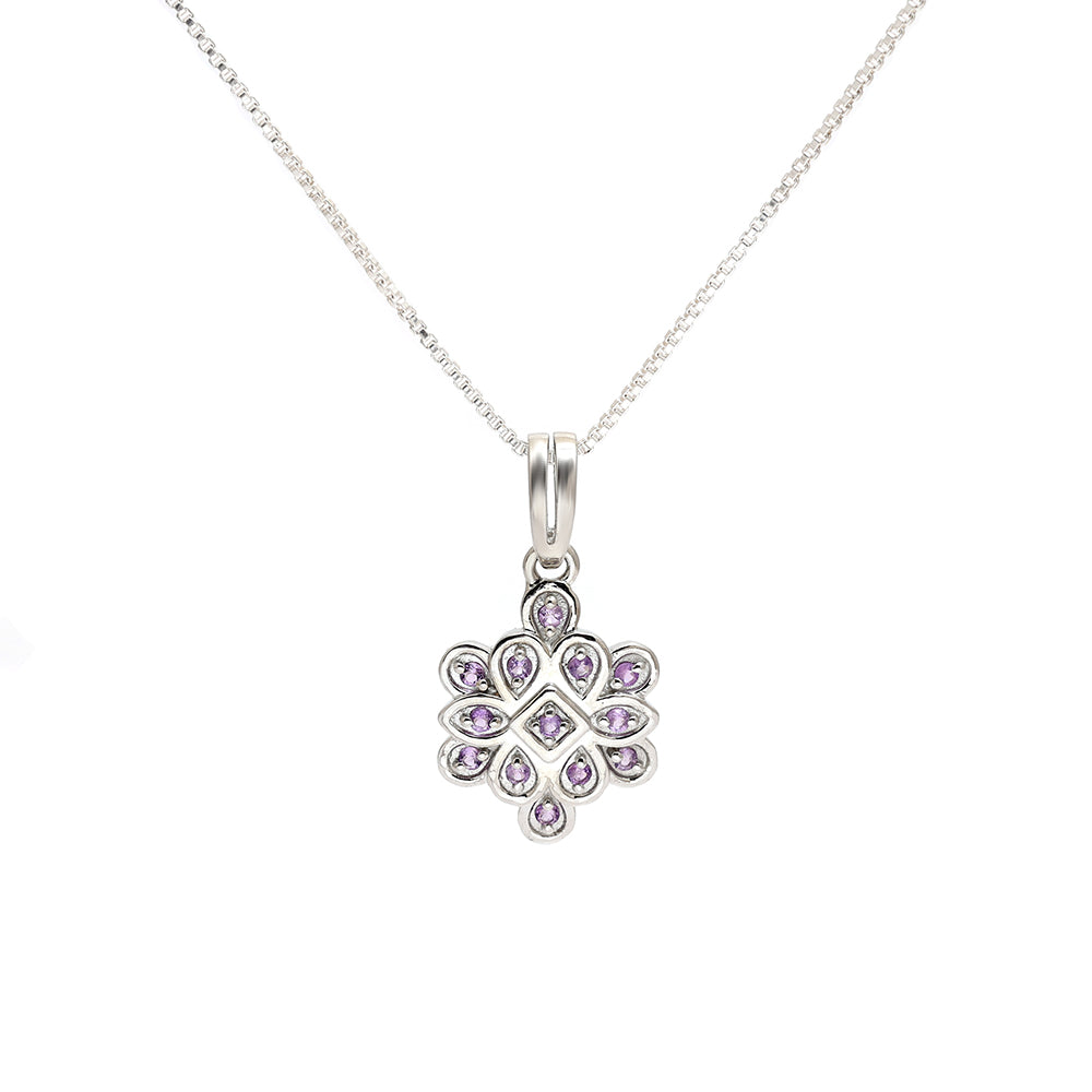 Colgante de Plata con Amatista de Brasil