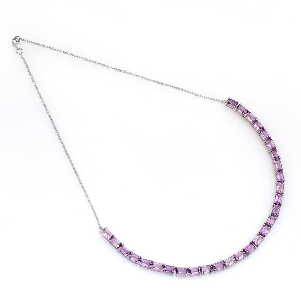 Pulsera de Plata con Amatista de Brasil
