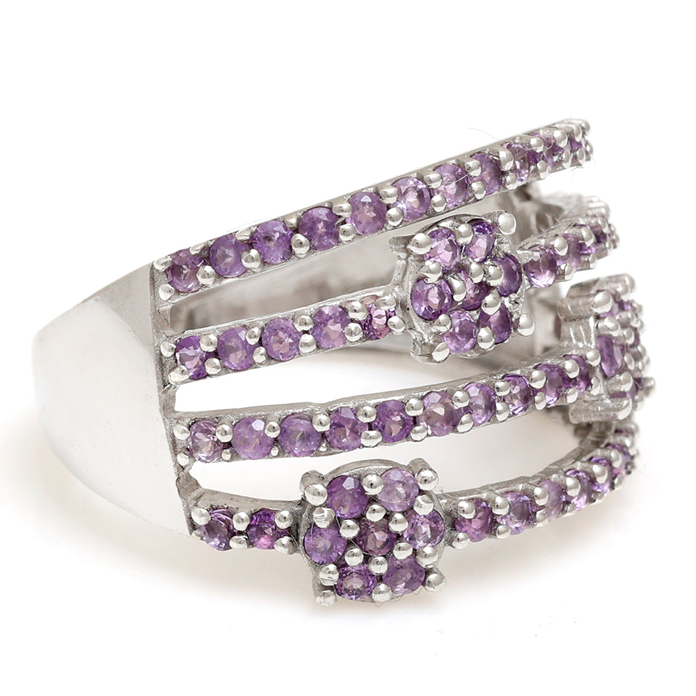 Anillo de Plata con Amatista de Brasil 7 