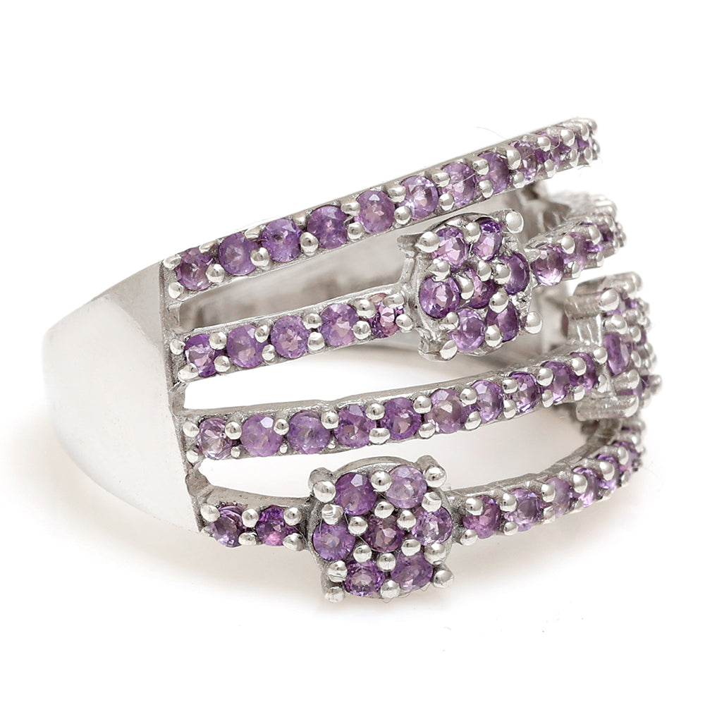 Anillo de Plata con Amatista de Brasil 4 