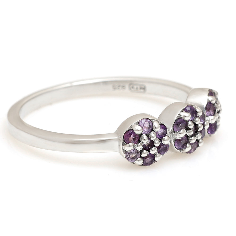 Anillo de Plata con Amatista de Brasil 6 