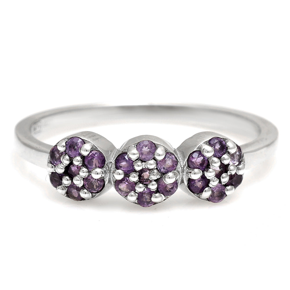 Anillo de Plata con Amatista de Brasil 7 