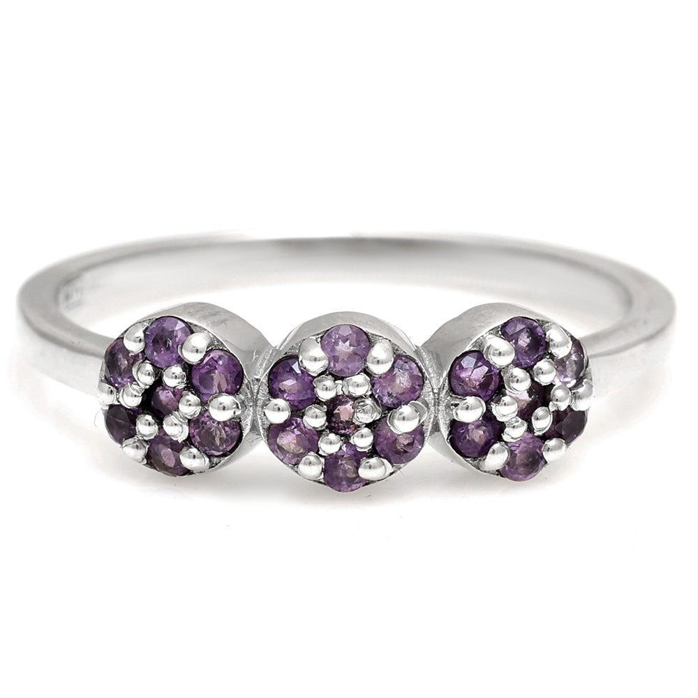 Anillo de Plata con Amatista de Brasil 1 