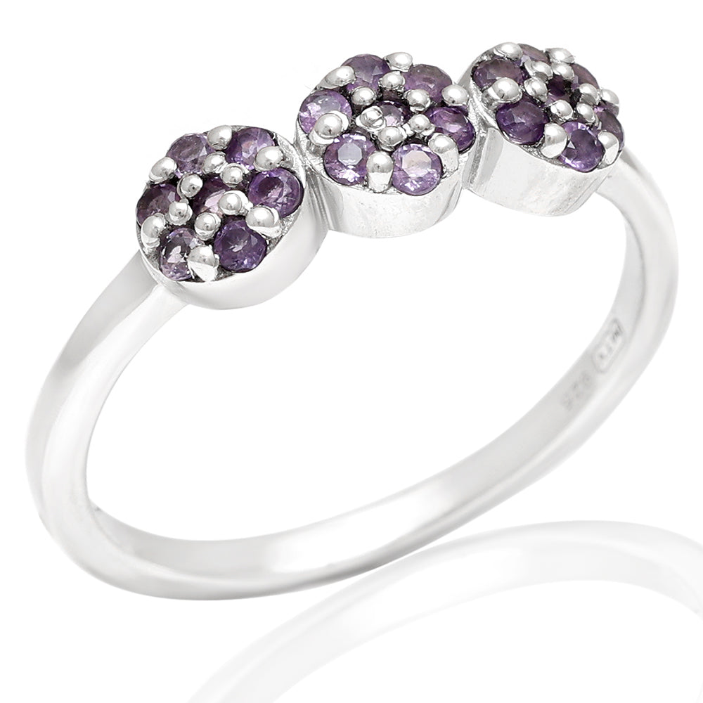 Anillo de Plata con Amatista de Brasil 3 