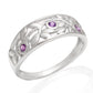 Anillo de Plata con Amatista de Brasil