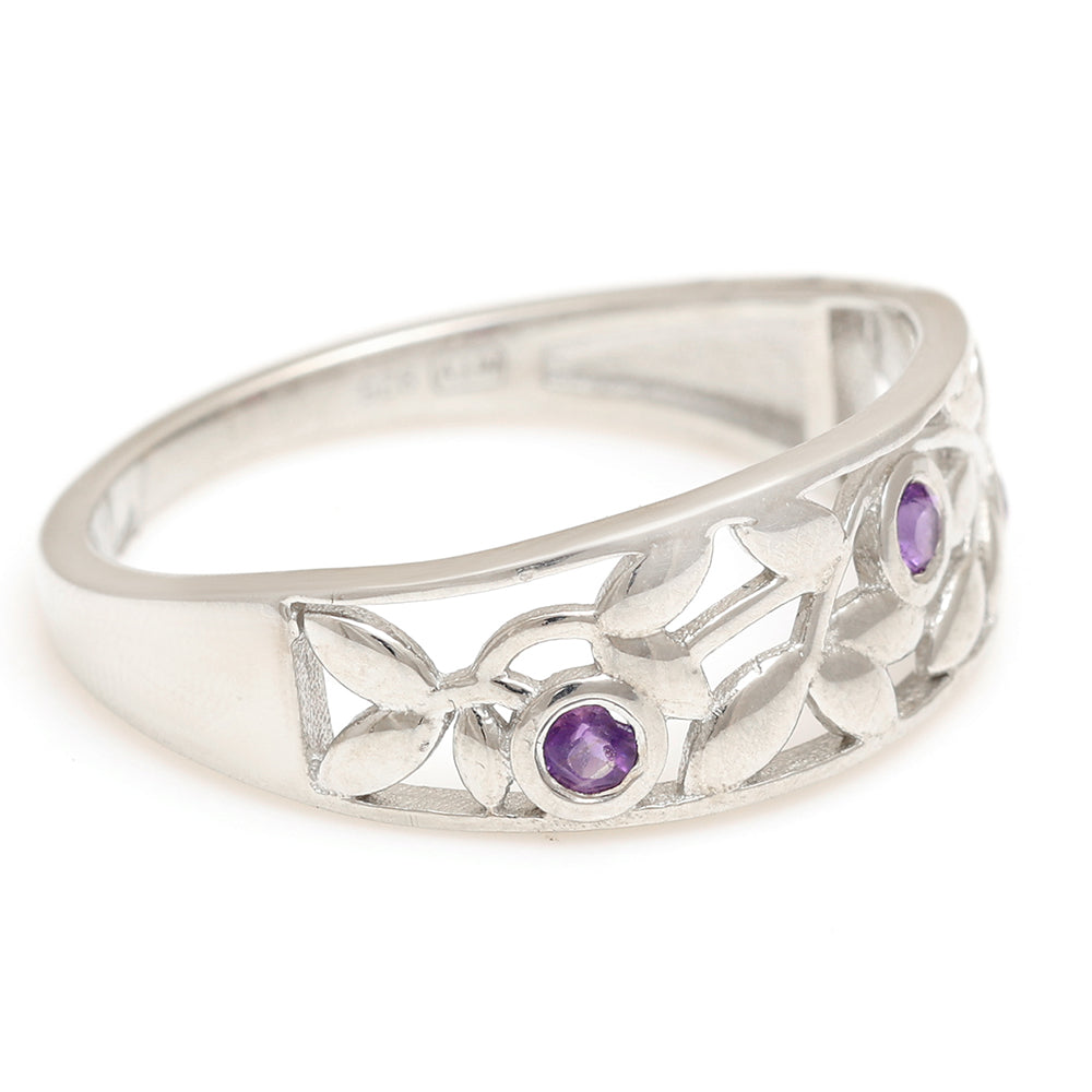 Anillo de Plata con Amatista de Brasil 7 